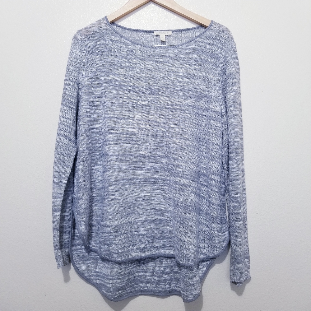 Eileen Fisher Sweater, Rounded Hem, Organic Linen